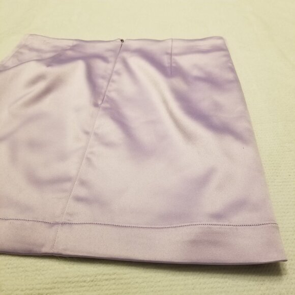 NWT Lavender Satin Mini Skirt X-Small Pastel Purple House of Harlow 1960 - Picture 6 of 13